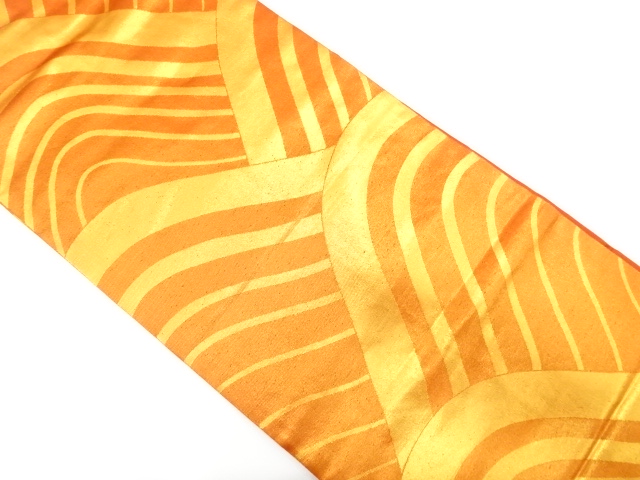 波模様織り出し　名古屋帯